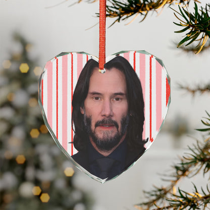 Keanu Reeves Christmas Ornament | Celebrity Fan Gift Keepsake