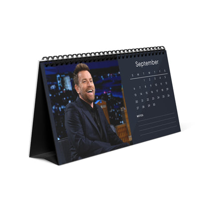 Ewan McGregor 2026 Desk Calendar | Premium Celebrity Photo Calendar | Obi-Wan Kenobi Star Gift | Stylish Desk Décor