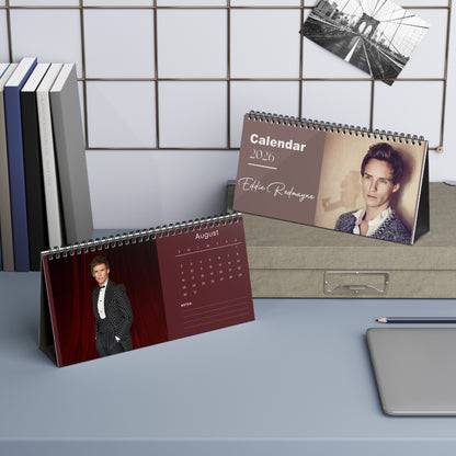 Eddie Redmayne 2026 Desk Calendar | Actor Monthly Planner | Eddie Redmayne Gift | Fantastic Beasts Calendar | Office Decor