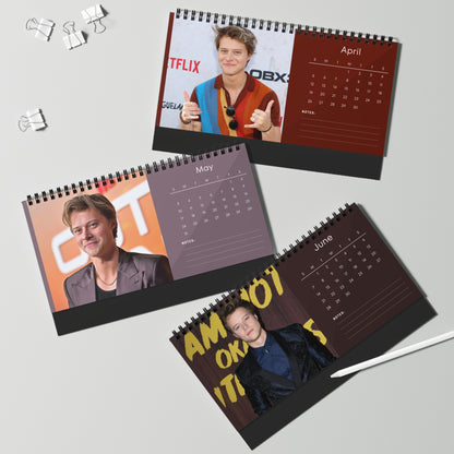Rudy Pankow 2026 Desk Calendar | Premium Spiral Bound Celebrity Photo Calendar | High-Quality Fan Gift & Desk Décor