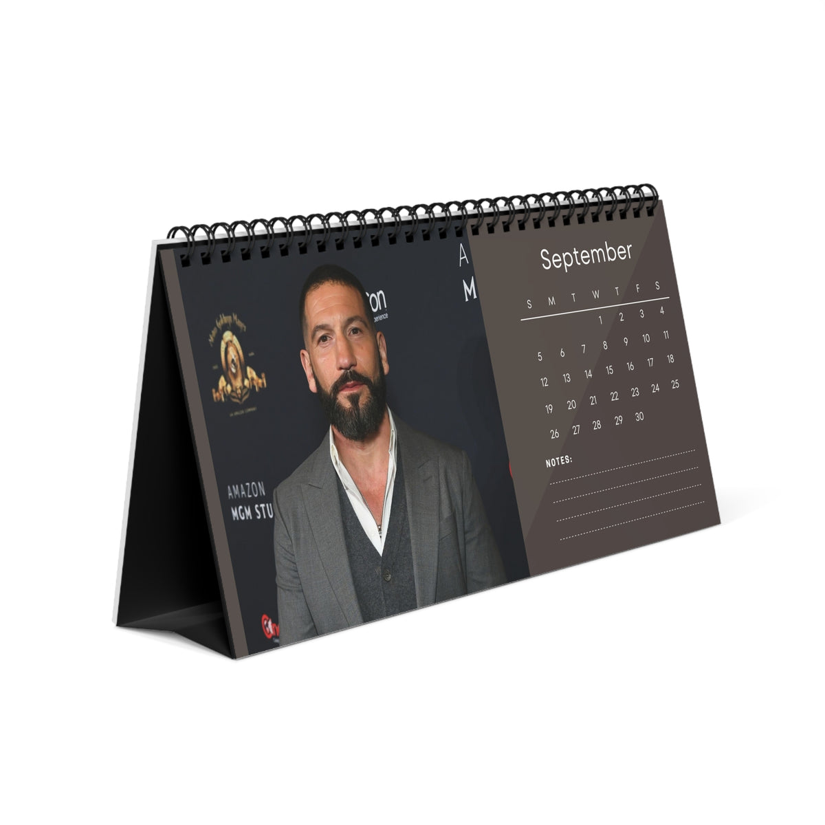 Jon Bernthal 2027 Desk Calendar Vol 1 | Spiral Bound Photo Calendar | Fan Gift