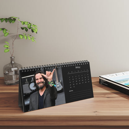 Keanu Reeves 2027 Desk Calendar Vol 4 | Spiral Bound Photo Calendar | Fan Gift