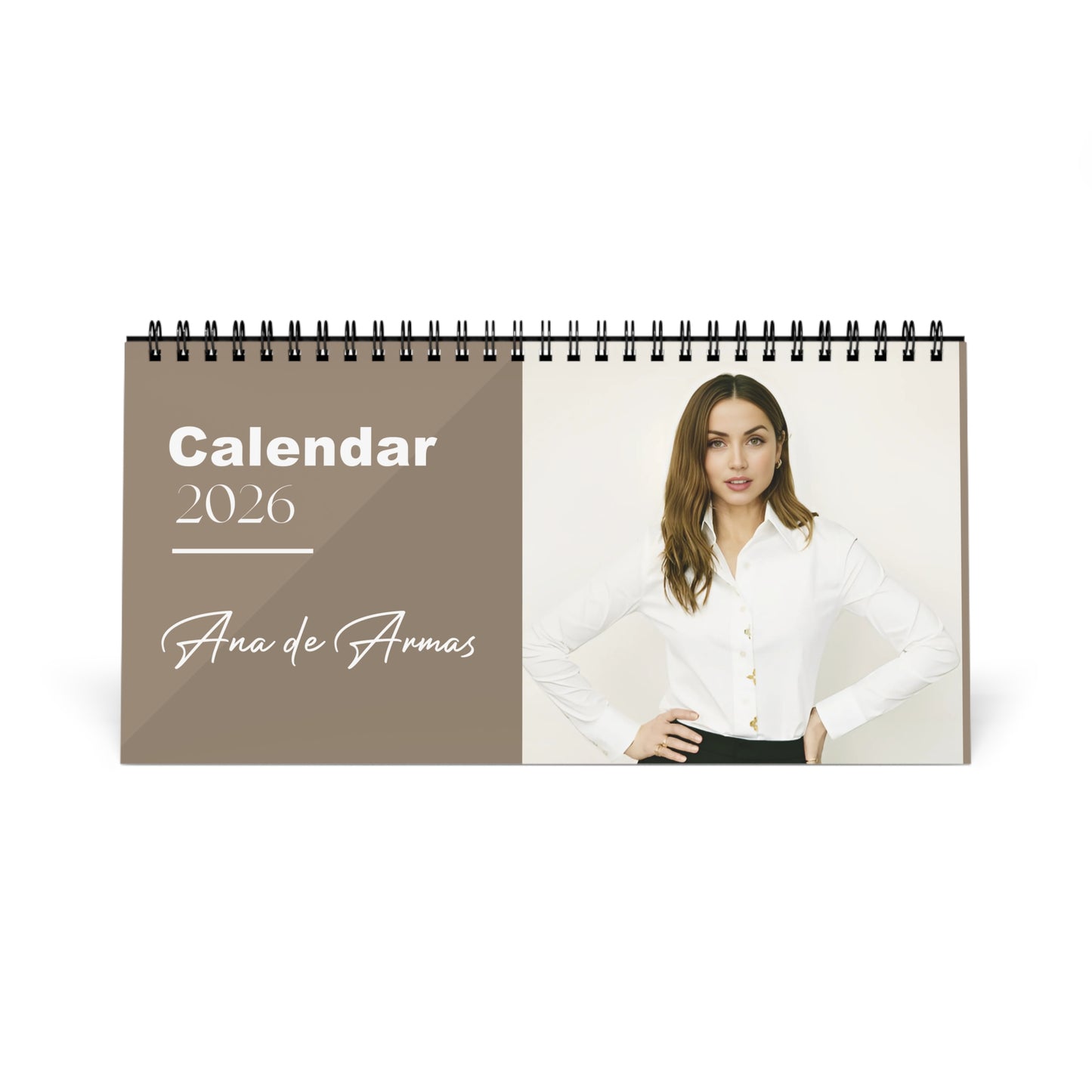 Ana de Armas 2026 Desk Calendar | Actress Monthly Planner | Ana de Armas Gift | Bond Girl Calendar | Office Decor