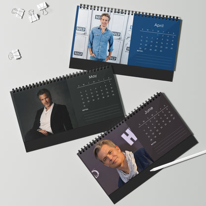 Timothy Olyphant 2026 Desk Calendar | Star Photo Calendar | Western TV Actor Gift
