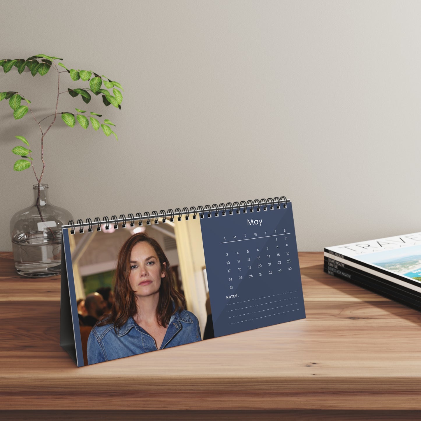 Ruth Wilson 2026 Desk Calendar | Elegant Celebrity Photo Calendar | Premium Fan Gift for Desk or Office