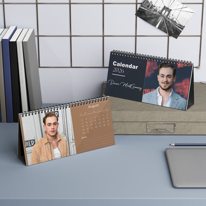 Dacre Montgomery 2026 Desk Calendar | Stranger Things Actor Planner | Movie & TV Star Gift | Hollywood Decor | 2026 Calendar