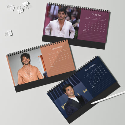 Taylor Zakhar Perez 2026 Desk Calendar | Celebrity Photo Calendar | Hollywood Star Gift | Stylish Desk Decor