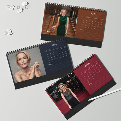 Gillian Anderson 2026 Desk Calendar | X-Files Star | Celebrity Desk Décor | Fan Gift for Collectors | TV & Movie Icon Calendar
