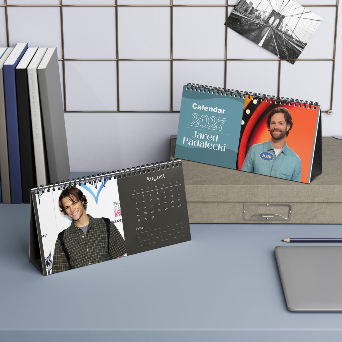 Jared Padalecki 2027 Desk Calendar Vol 2 | Spiral Bound Photo Calendar | Fan Gift