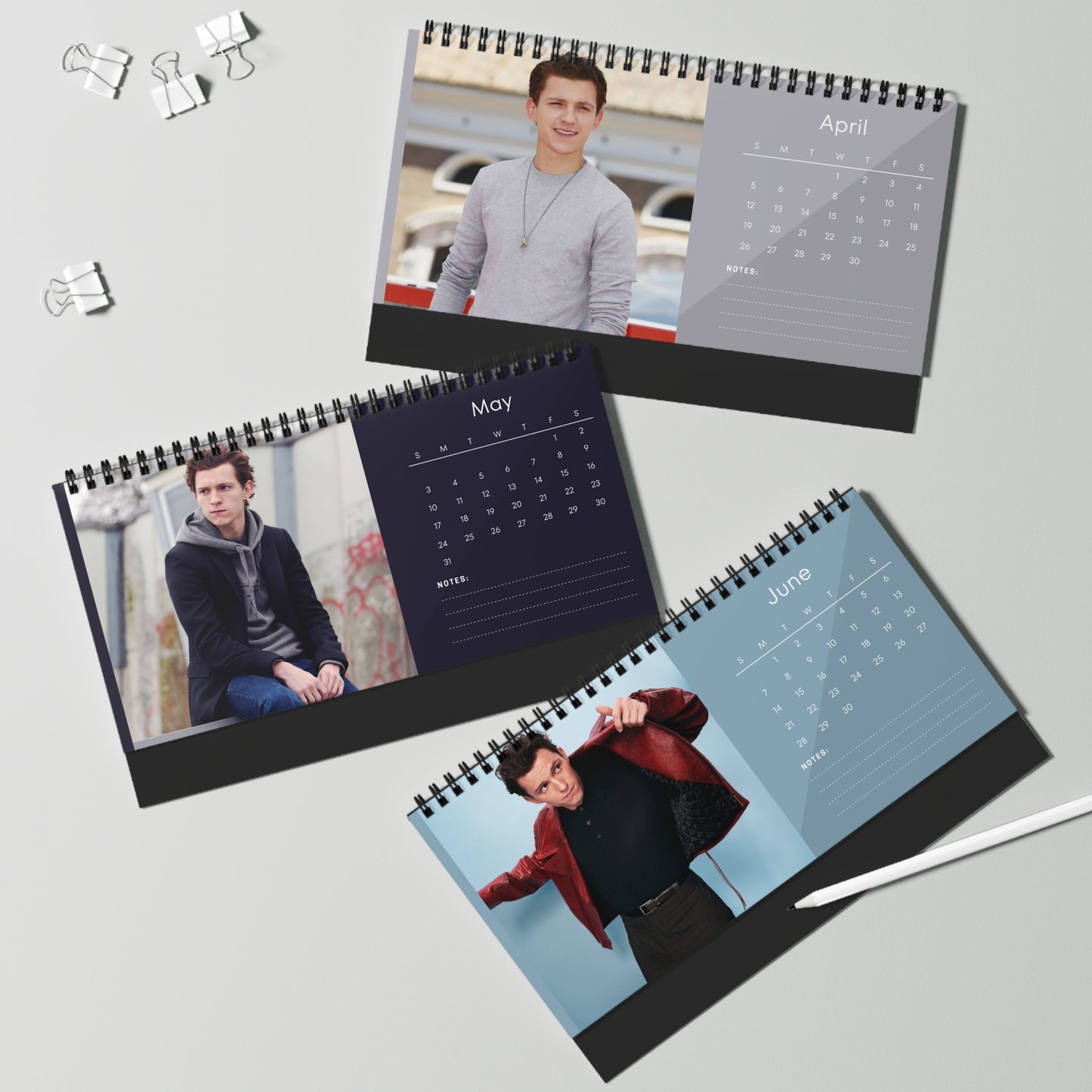 Tom Holland 2026 Desk Calendar - DONT PUSH