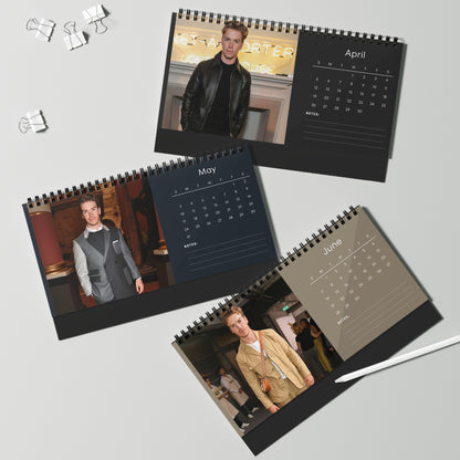 Will Poulter 2026 Desk Calendar | Premium Spiral Bound Celebrity Photo Calendar | High-Quality Fan Gift & Desk Décor