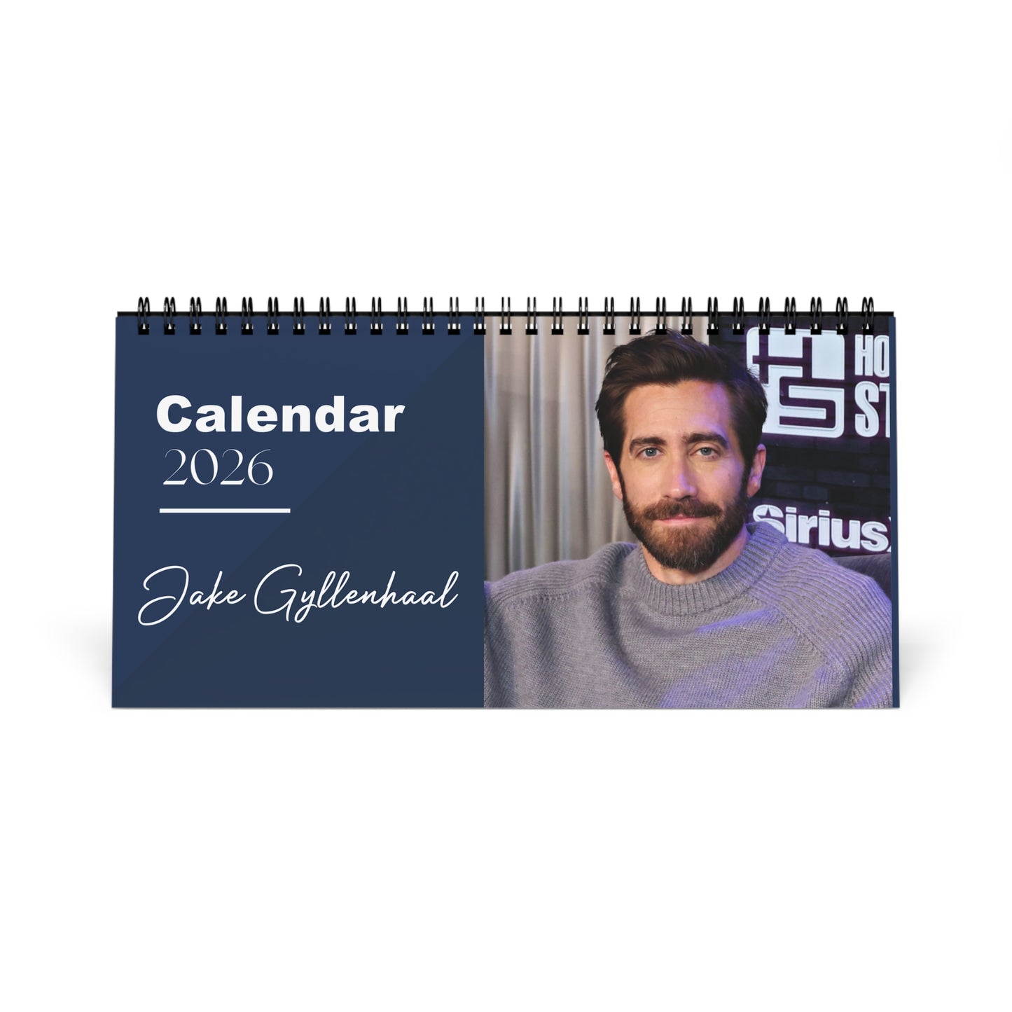 Jake Gyllenhaal 2026 Desk Calendar | Premium Spiral Bound Celebrity Photo Calendar | High-Quality Fan Gift & Desk Décor