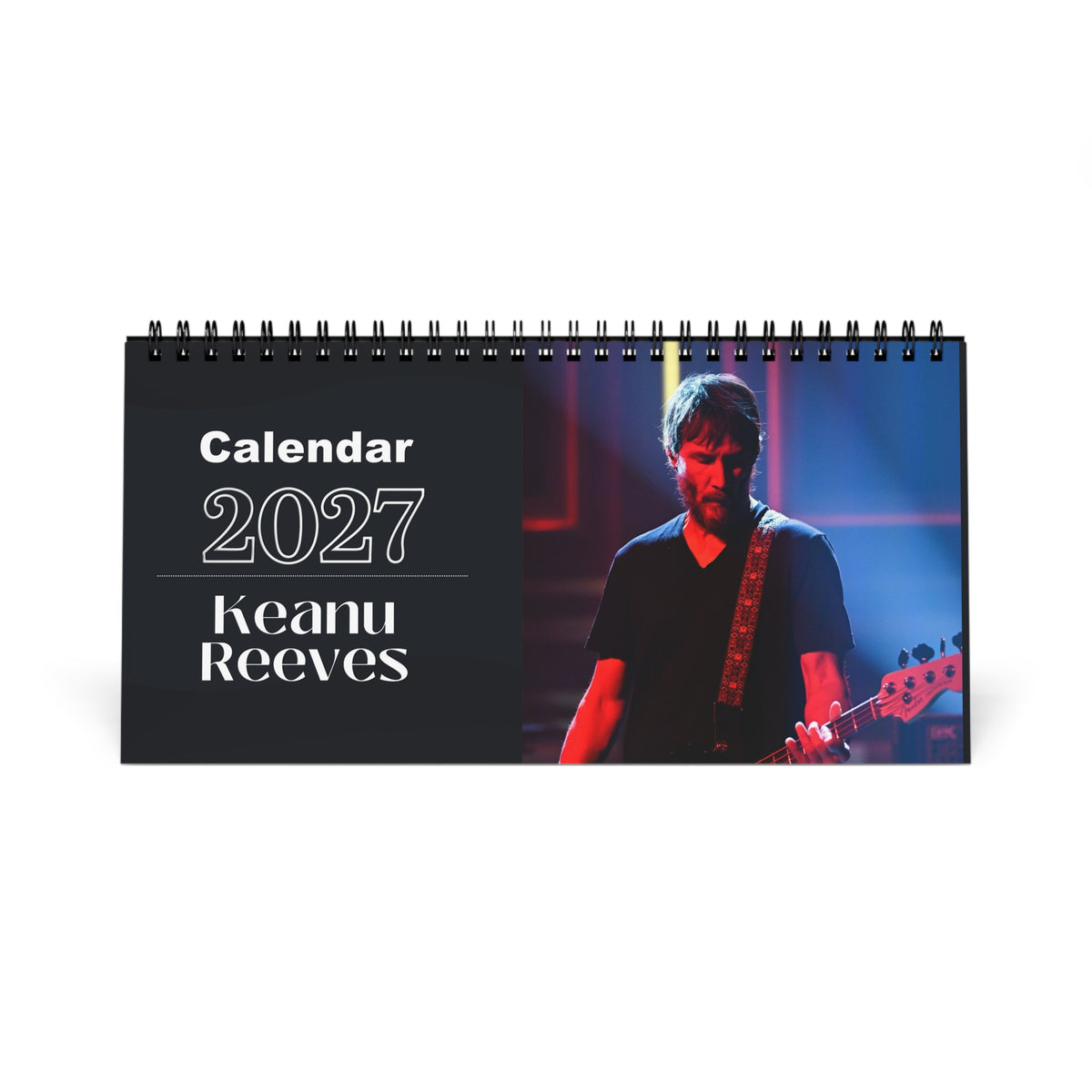 Keanu Reeves 2027 Desk Calendar Vol 4 | Spiral Bound Photo Calendar | Fan Gift