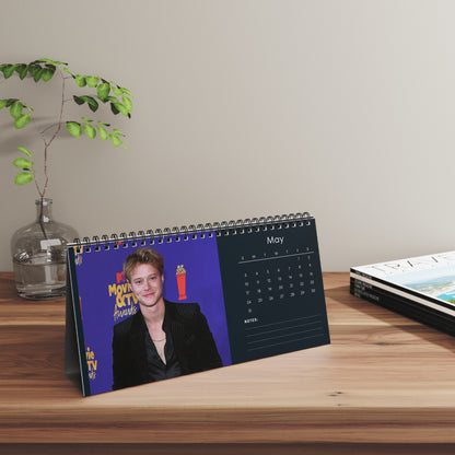 Rudy Pankow 2026 Desk Calendar | Premium Spiral Bound Celebrity Photo Calendar | Collectible Fan Gift | Stylish Desk & Office Décor