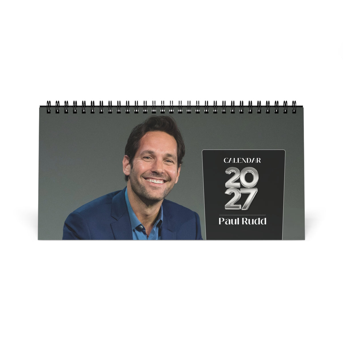 Paul Rudd 2027 Desk Calendar Vol 1 | Spiral Bound Photo Calendar | Fan Gift