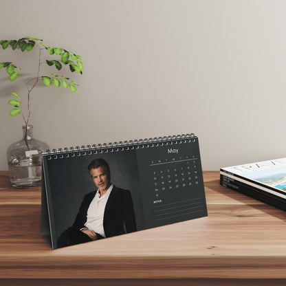 Timothy Olyphant 2026 Desk Calendar | Premium Spiral Bound Celebrity Photo Calendar | High-Quality Fan Gift & Desk Décor