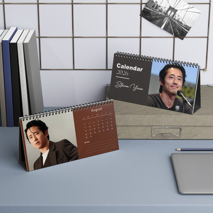 Steven Yeun 2026 Desk Calendar |Celebrity Photo Calendar | Hollywood Actor | Stylish Desk Accessory & Fan Gift