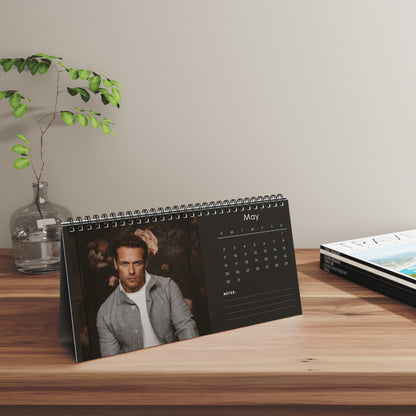 Sam Heughan 2027 Desk Calendar Vol 1 | Spiral Bound Photo Calendar | Fan Gift