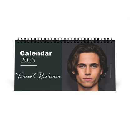 Tanner Buchanan 2026 Desk Calendar | Premium Spiral Bound Celebrity Photo Calendar | High-Quality Fan Gift & Desk Décor