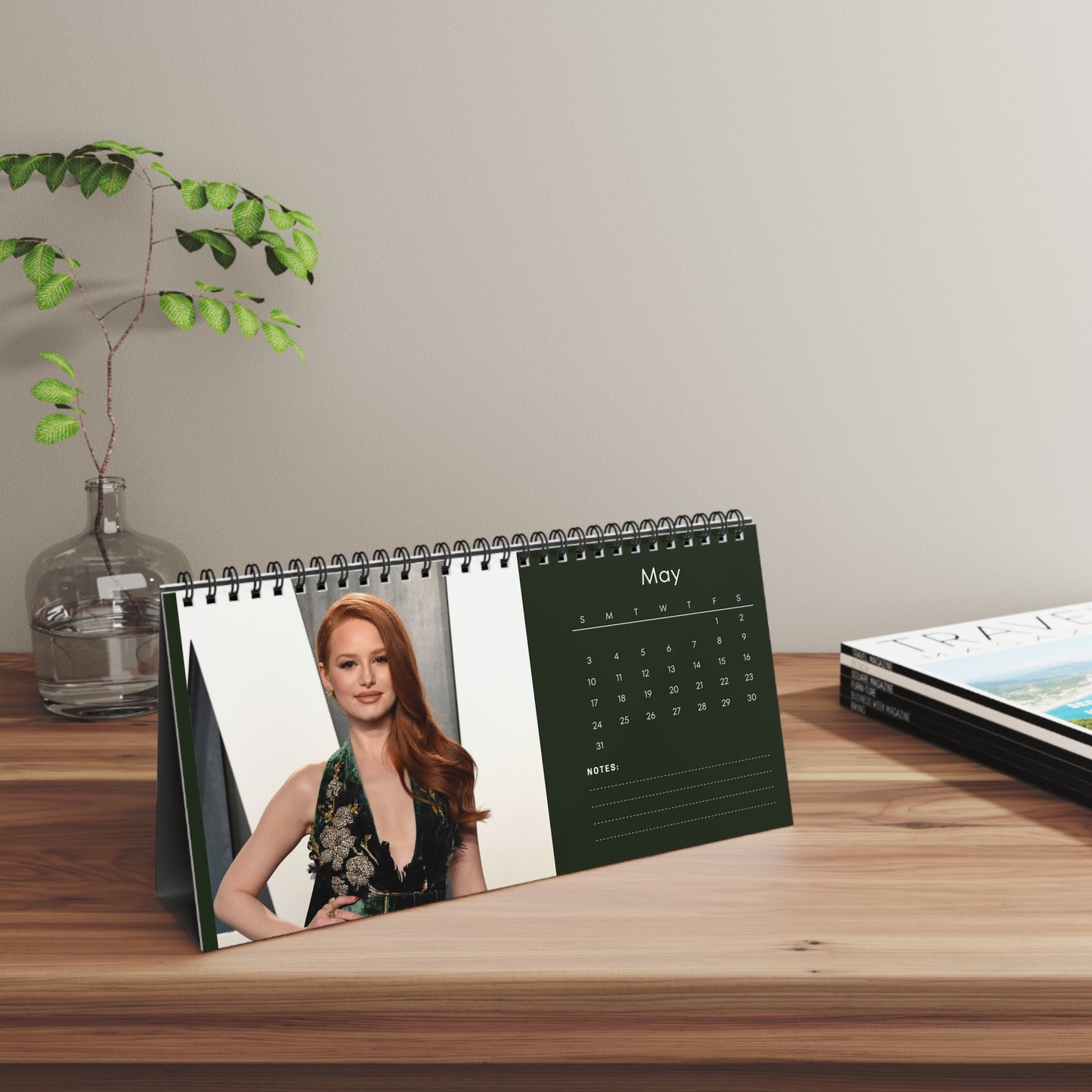 Madelaine Petsch 2026 Desk Calendar | Premium Spiral Bound Celebrity Photo Calendar | High-Quality Fan Gift & Desk Décor