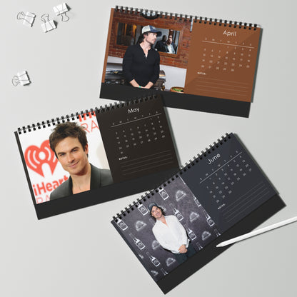 Ian Somerhalder 2026 Desk Calendar |  Celebrity Gift | Office Decor