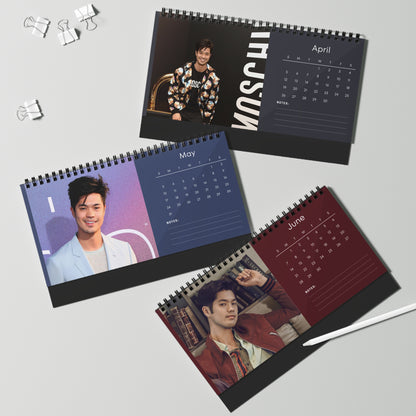 Ross Butler 2026 Desk Calendar | Premium Spiral Bound Celebrity Photo Calendar | High-Quality Fan Gift & Desk Décor