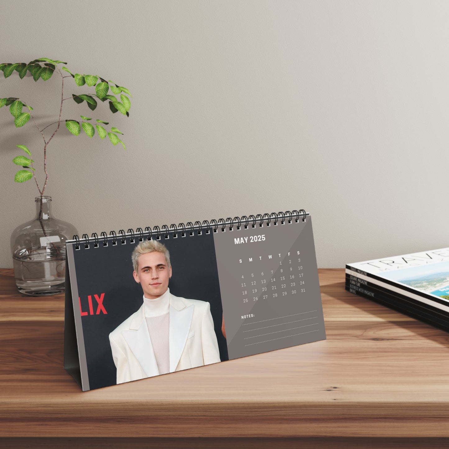 Tanner Buchanan 2025 Desk Calendar | Tanner Buchanan Calendar | Fan Gift