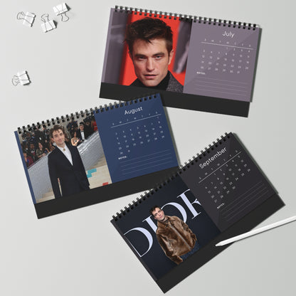 Robert Pattinson 2026 Desk Calendar | Premium Celebrity Photo Calendar | Stylish Desk Décor & Fan Gift