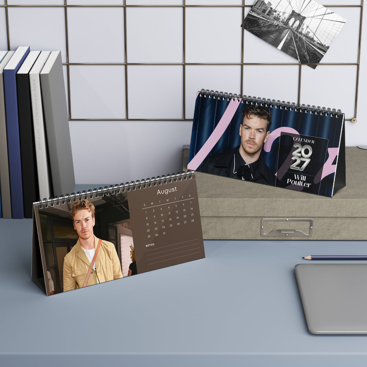 Will Poulter 2027 Desk Calendar Vol 4 | Spiral Bound Photo Calendar | Fan Gift