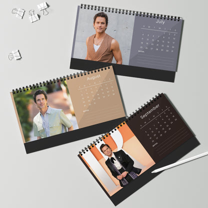 Matt Bomer 2027 Desk Calendar Vol 1 | Spiral Bound Photo Calendar | Fan Gift