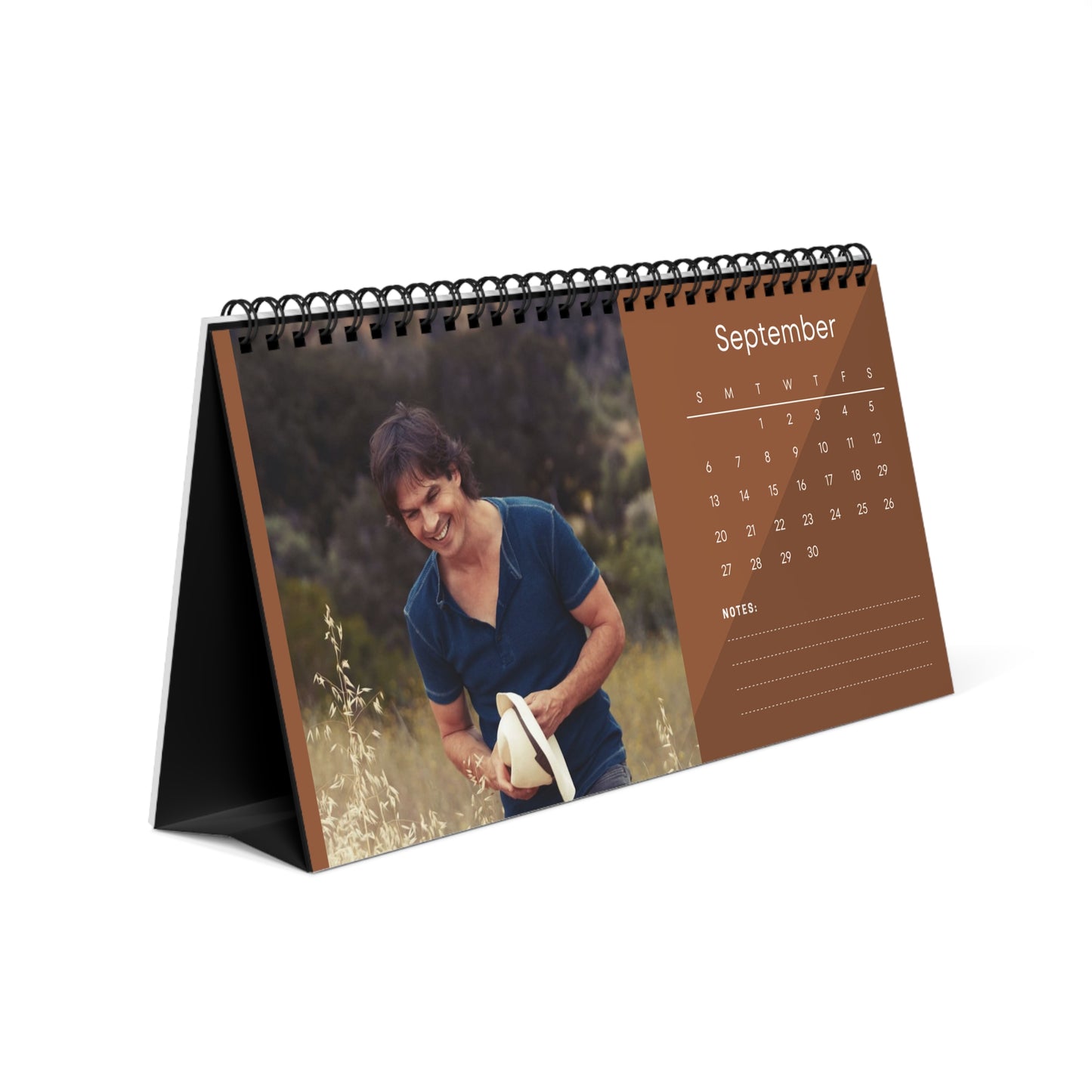 Ian Somerhalder 2026 Desk Calendar |  Celebrity Gift | Office Decor