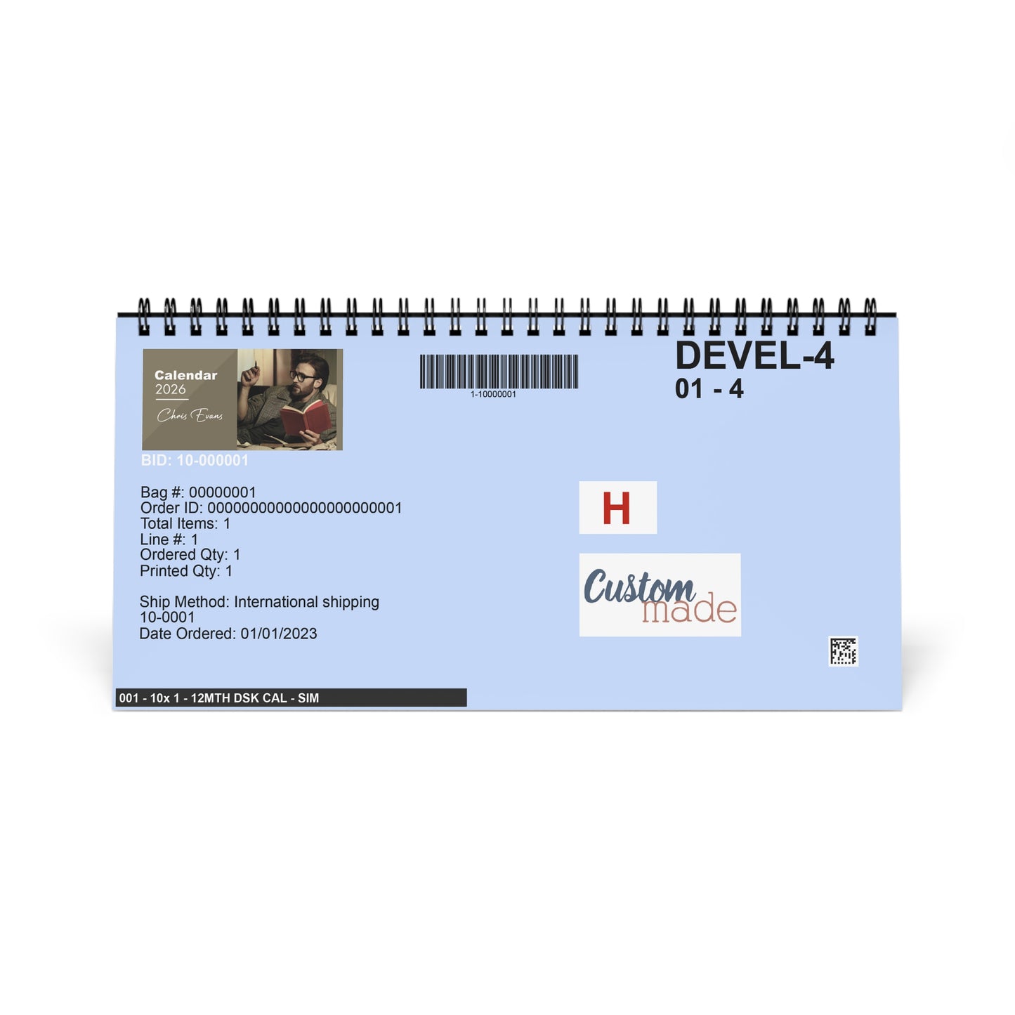 Chris Evans 2026 Desk Calendar dont activate