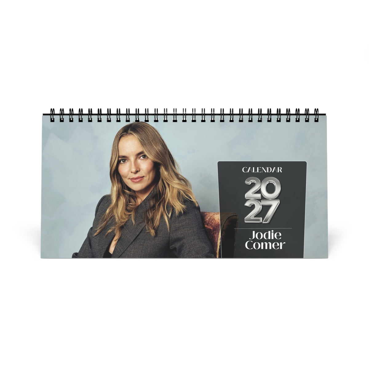 Jodie Comer 2027 Desk Calendar Vol 4 | Spiral Bound Photo Calendar | Fan Gift