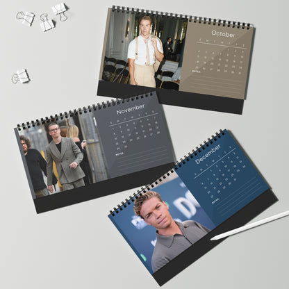 Will Poulter 2026 Desk Calendar | Premium Spiral Bound Celebrity Photo Calendar | High-Quality Fan Gift & Desk Décor