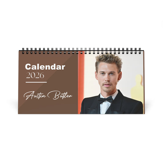 Austin Butler 2026 Desk Calendar | Elvis Actor Gift | Movie Star Planner | Hollywood Decor | 2026 Calendar | Austin Butler Memorabilia