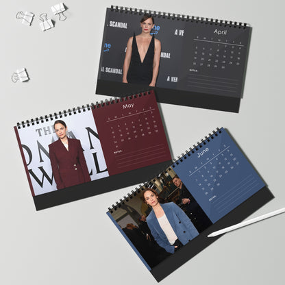 Ruth Wilson 2026 Desk Calendar | Premium Spiral Bound Celebrity Photo Calendar | High-Quality Fan Gift & Desk Décor