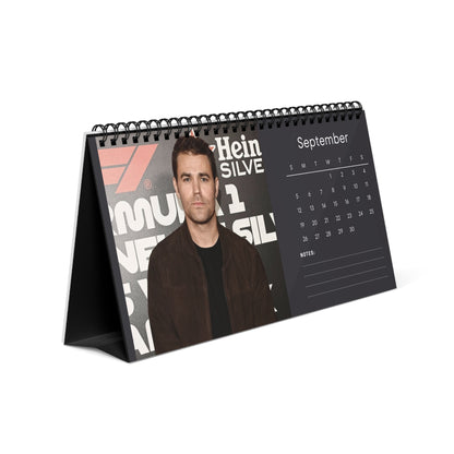 Paul Wesley 2027 Desk Calendar Vol 1 | Spiral Bound Photo Calendar | Fan Gift