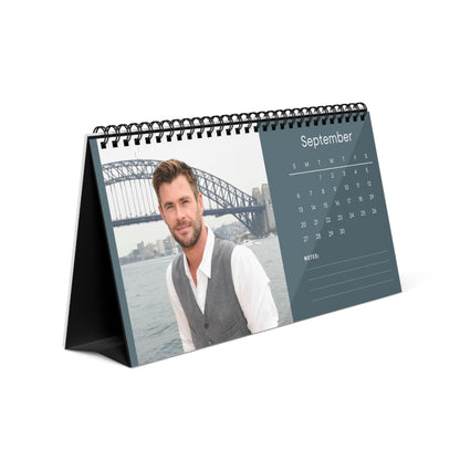 Chris Hemsworth 2026 Desk Calendar |  Celebrity Gift | Office Decor