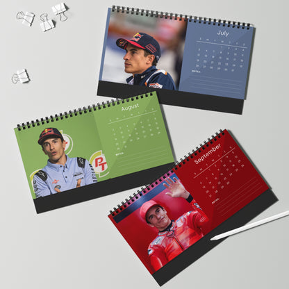 Marc Márquez 2026 Desk Calendar |Premium Spiral Bound MotoGP Champion Photo Calendar | Collectible Gift for Racing Fans & Desk Décor