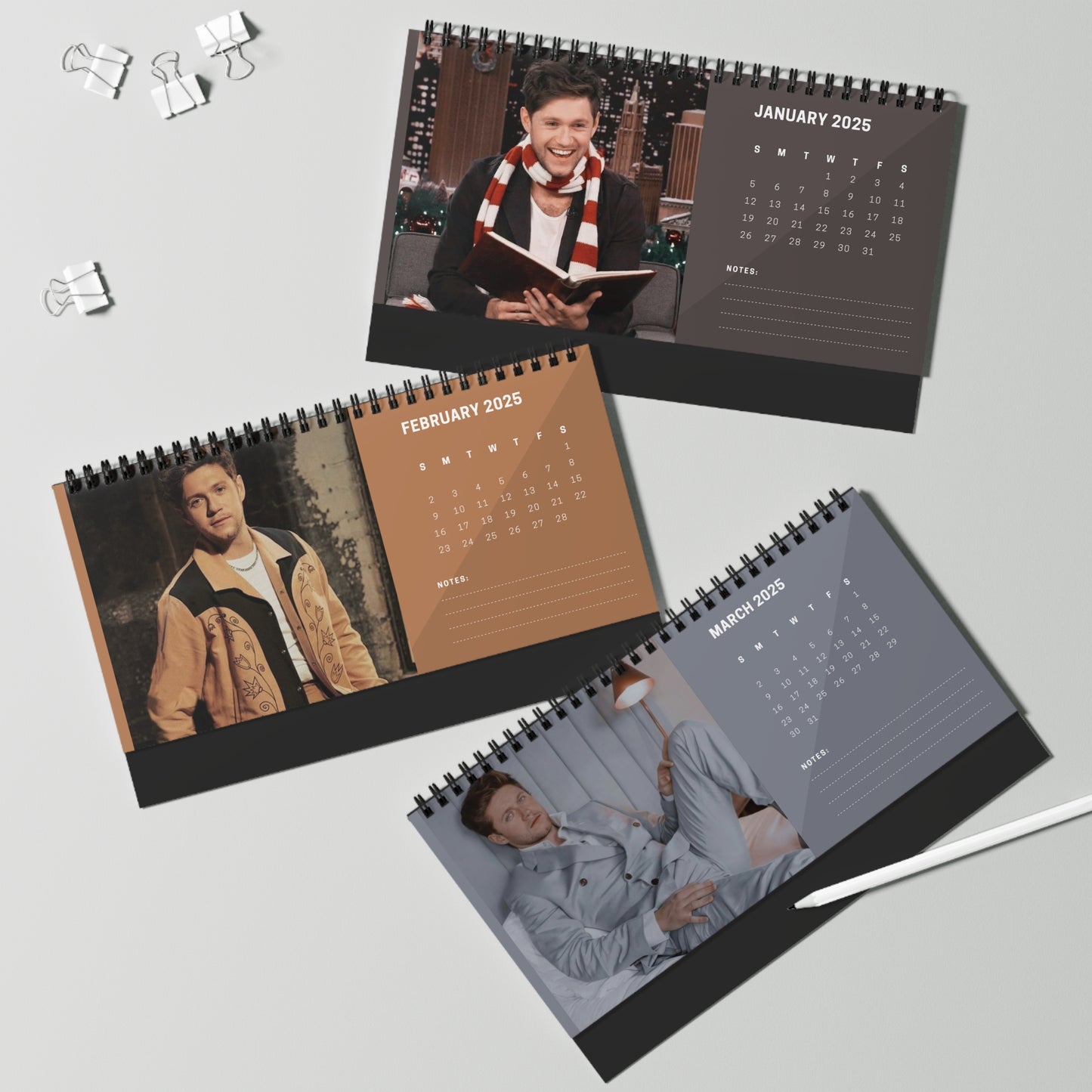 Niall Horan 2024 Desk Calendar | Niall Horan Calendar | Fan Gift