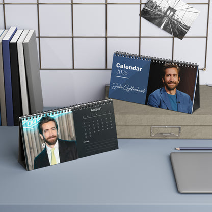 Jake Gyllenhaal 2026 Desk Calendar | Hollywood Actor Planner | Movie Star Gift | Donnie Darko & Nightcrawler Calendar | Office Decor
