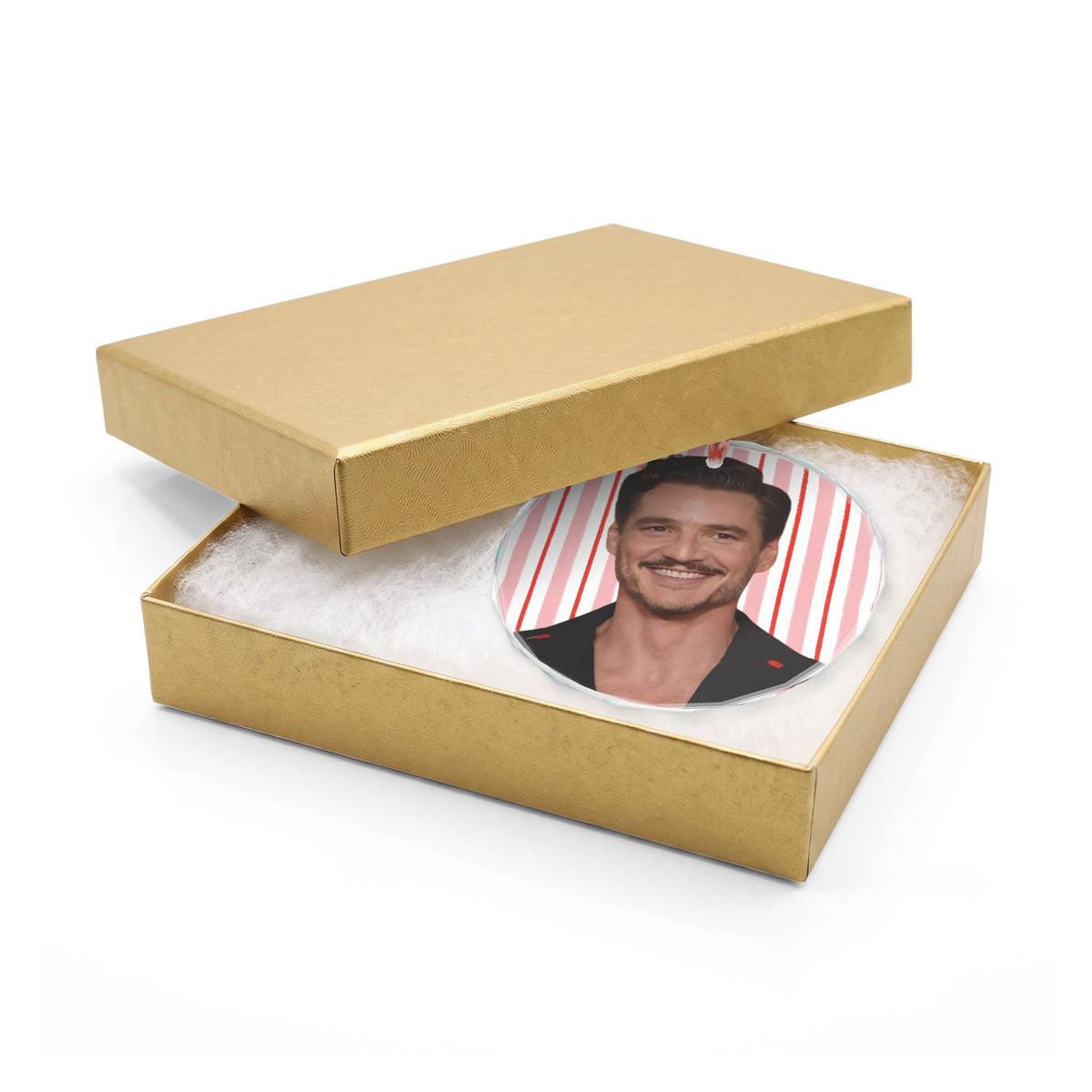 Pedro Pascal Christmas Ornament | Celebrity Fan Gift Keepsake
