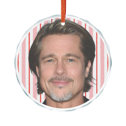 Brad Pitt Christmas Ornament | Celebrity Fan Gift Keepsake