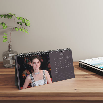 Kristen Stewart 2026 Desk Calendar | Premium Spiral Bound Celebrity Photo Calendar | High-Quality Fan Gift & Desk Décor