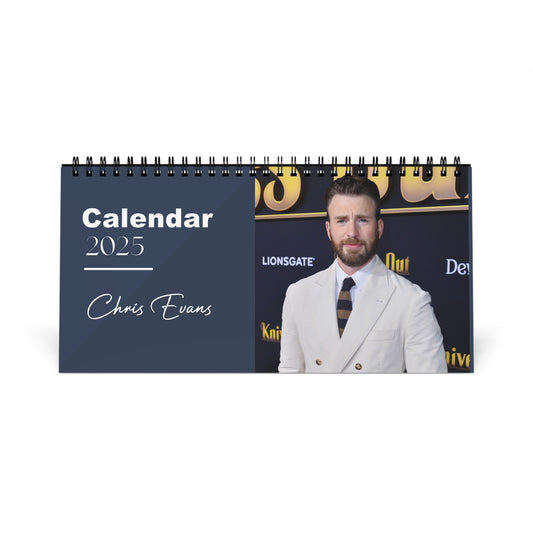 Chris Evans 2025 Desk Calendar | Chris Evans Calendar | Fan Gift