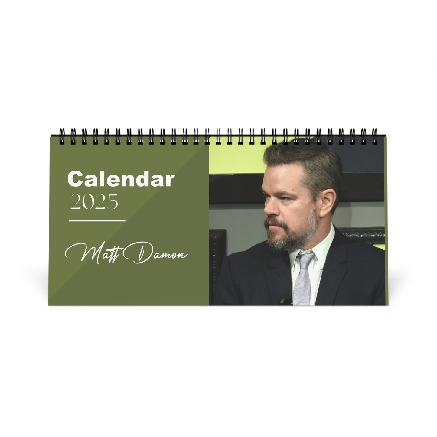 Matt Damon 2025 Desk Calendar | Matt Damon Calendar | Fan Gift