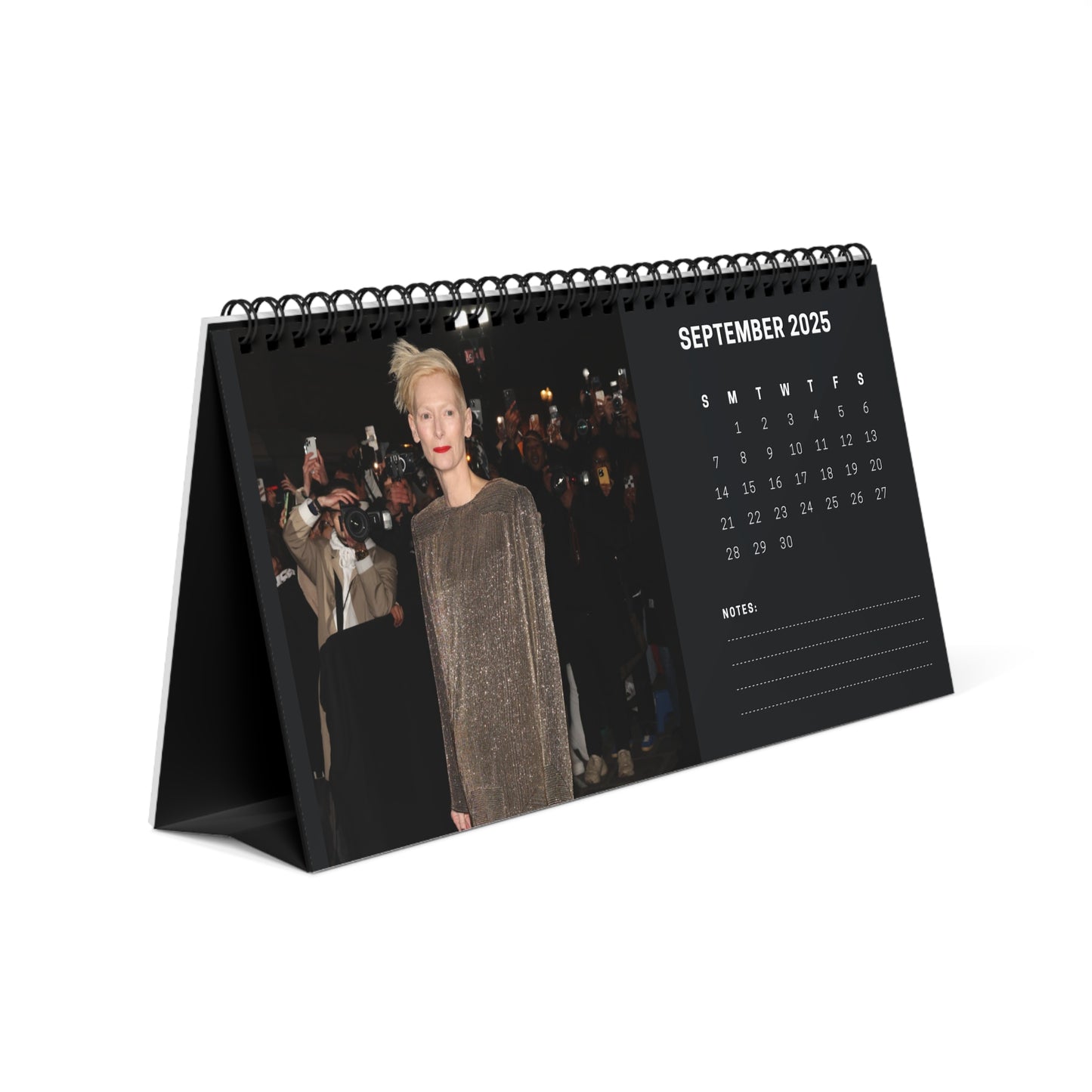 Tilda Swinton 2025 Desk Calendar | Tilda Swinton Desk Calendar | Fan Gift