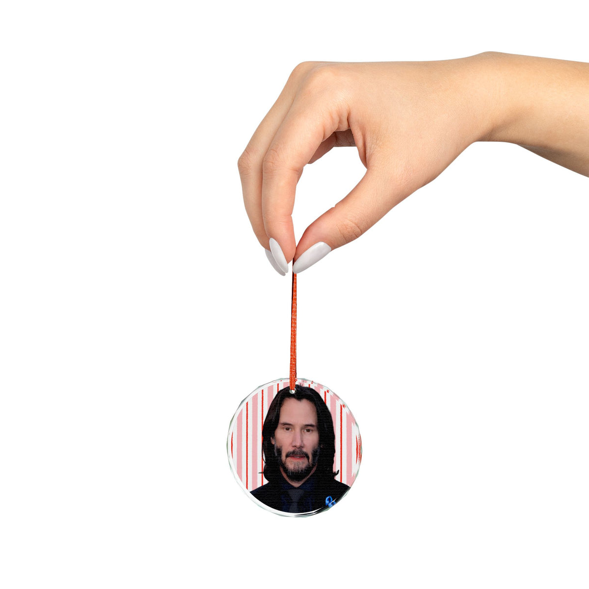Keanu Reeves Christmas Ornament | Celebrity Fan Gift Keepsake