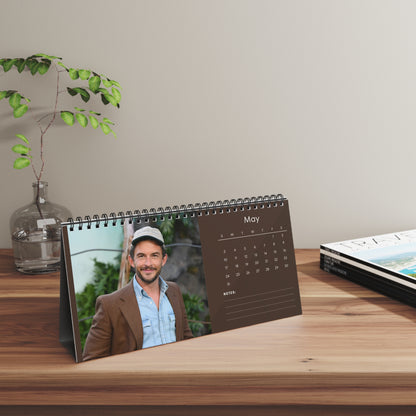 Jonathan Bailey 2026 Desk Calendar | Premium Spiral Bound Celebrity Photo Calendar | Collectible Fan Gift | Stylish Desk & Office Décor