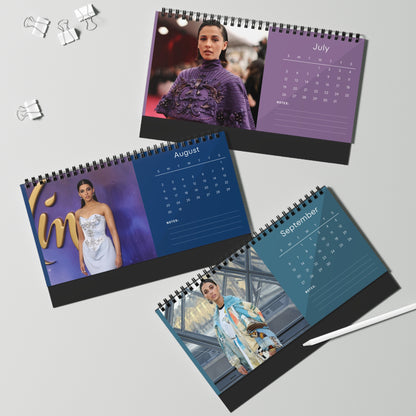 Naomi Scott 2026 Desk Calendar | Premium Spiral Bound Celebrity Photo Calendar | High-Quality Fan Gift & Desk Décor